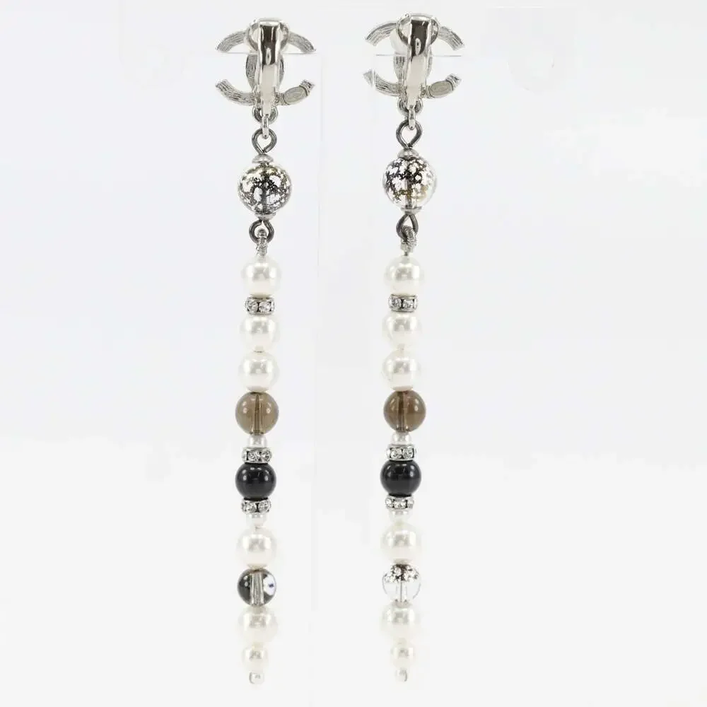 Chanel Cc Logo Clip-On Earrings Metal #266429C11B